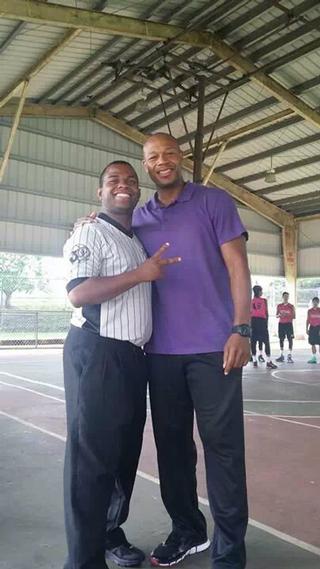 Steven Santana y James Carter (Ex Jugador Profesional de la Seleccion Nacional de Puerto Rico y BSN)