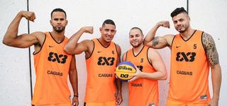 Equipo Caguas (PUR): Gilberto Clavell, Edgardo Rivera, Jonathan Garcia y Luis Hernández / Foto por: FIBA 3X3 World Tour