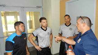 Compañero Arbitro, Rubén Curet, Benjamín Robles y Axel Coll
