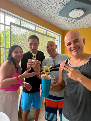 Melanie Márquez, Allen Vázquez, Wilberto Ito Velázquez y Ernesto Fernández
