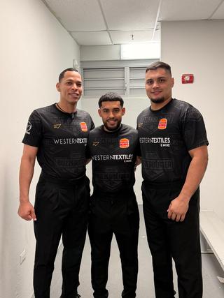 Benjamin Robles, Joseph Adorno y Jesús Miguel Borges