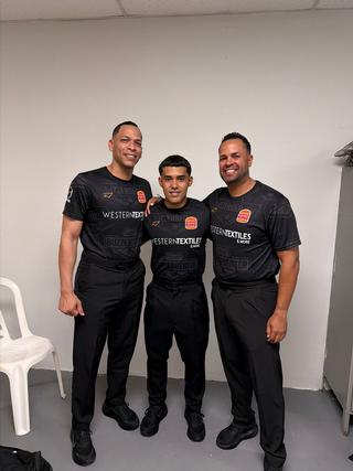 Benjamín Robles, Joseph Adorno y Héctor Ortiz