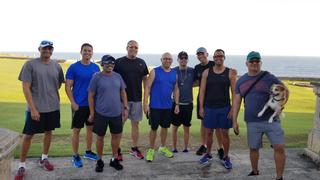 Alberto Devive, Edwin Quiles, Carlos Andino, Raúl Ramos, Wilberto Ito Velázquez, Javier Vázquez, Benjamín Robles, Héctor Ortiz y Luis Parson