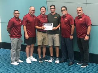 Joselo Quiñones, José Anibal Carrion, Brent Barnaky (NBA - Referee), Javier Ruiz, Anibal Carrión y Axel Coll.