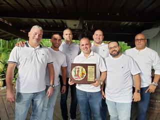 Edgardo Márquez, Francisco Bebo De León, Javier Vázquez, Ernesto Fernández, Alexis Vázquez, Miguel Rodríguez y Jesús Borges