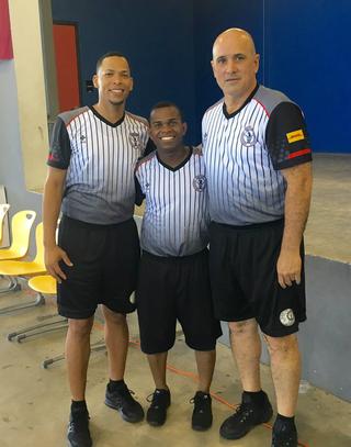 Benjamín Robles, Steven Santana y Raúl Guzmán