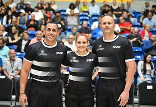 Johnny Batista, Rebeca Dávila y Javier Vázquez