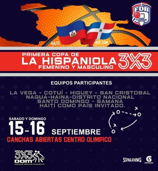 Torneo Primera Copa Hispaniola FIBA 3X3 en las categorías de Femenino y Masculino