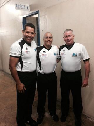 Angel Rano Martinez, Willie Figueroa y Edgardo Marquez (Vice-Presidente, A.A.B.P.R.)