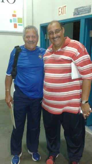 Compartiendo en la Copa: Angel Caco Cancel y José Cheo Otero
