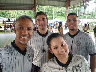 Máximo Paula, Javier Ruiz, Rebeca Dávila y Jesús Miguel Borges