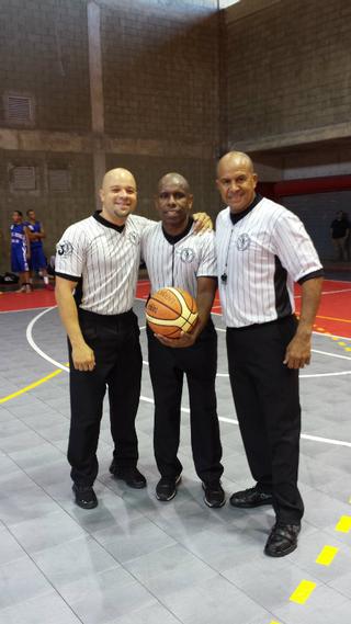 Jesed Diaz (F.I.B.A.), Luis Chungo Rivera y Julio Ramirez